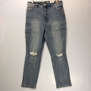Style & Company Slim Distressed Ankle Jeans NEW
